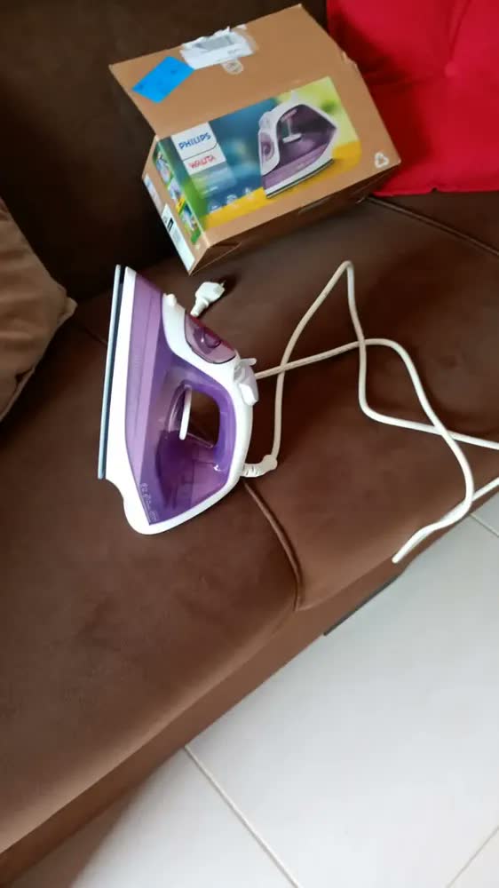 foto de Ferro a Vapor Philips Walita Roxo 2000w Dst2020 220V