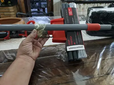 foto de Mop Limpeza Rodo Mágico Vassoura Mágica Limpeza Premium Hannover Home Esfregão Limpeza, Mop Esfregão Preto,Cinza e Vermelho