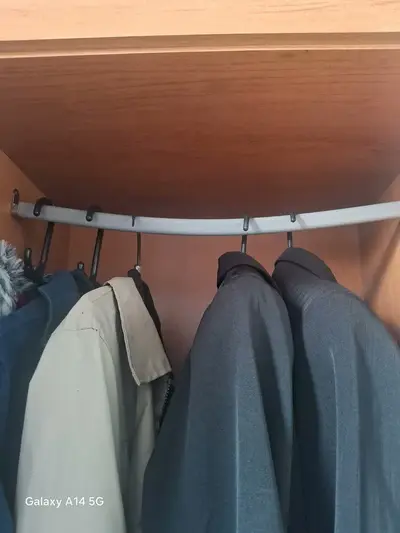 foto de Guarda-roupa Casal Easy Slim 8 Portas C/ Espelho Amendoa/off