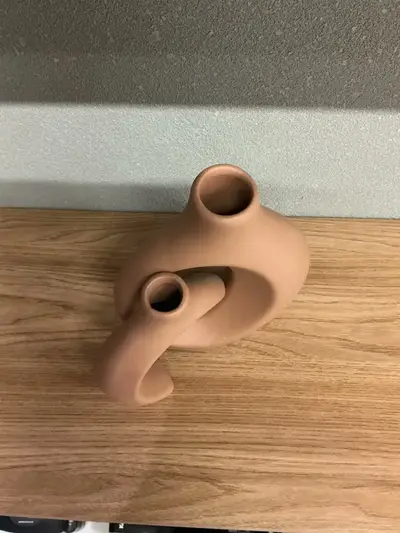 foto de Dupla De Vaso Decorativo Em Ceramica Enfeite De Sala