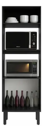 foto de Paneleiro Torre Quente Forno E Microondas Preto