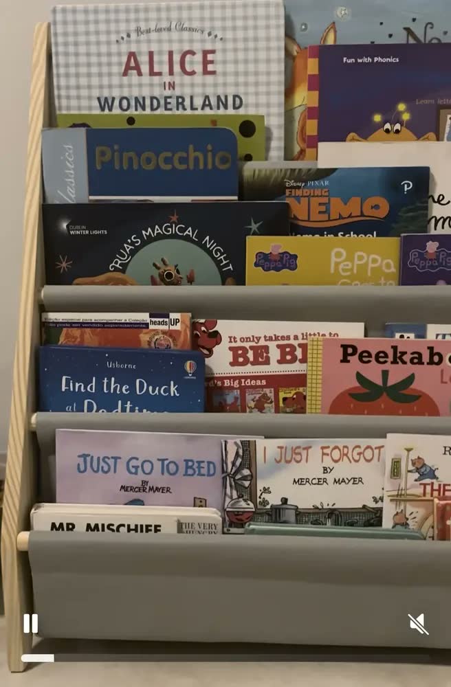 foto de Estante Livro Organizador Infantil Montessori Prateleira