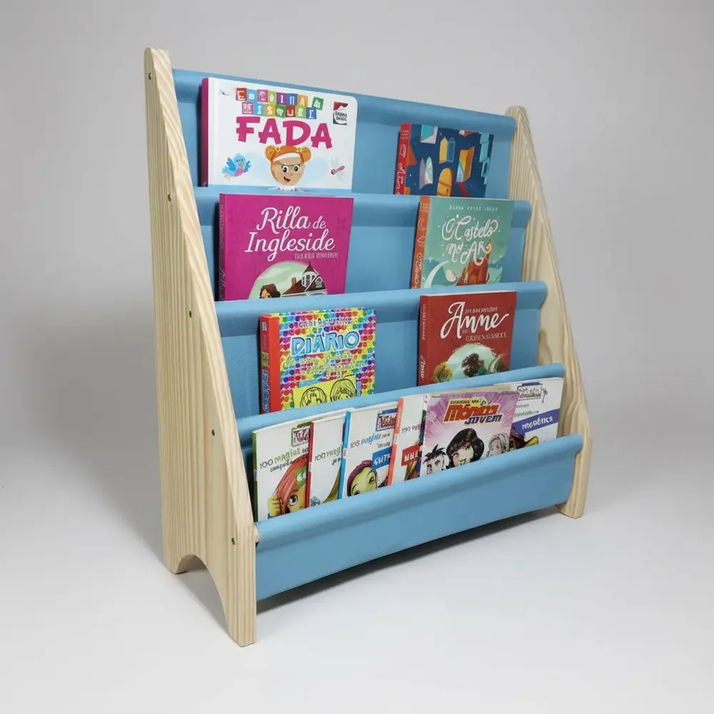 Estante Livro Organizador Infantil Montessori Prateleira
