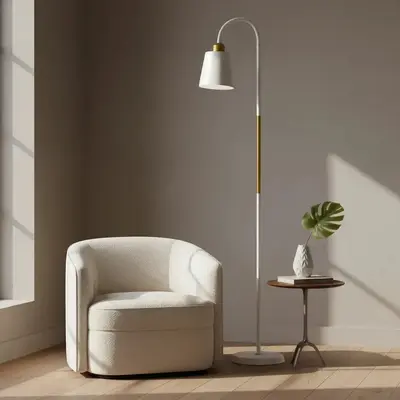 foto de Luminária Chao De Piso Design Elegante Abajur De Chão
