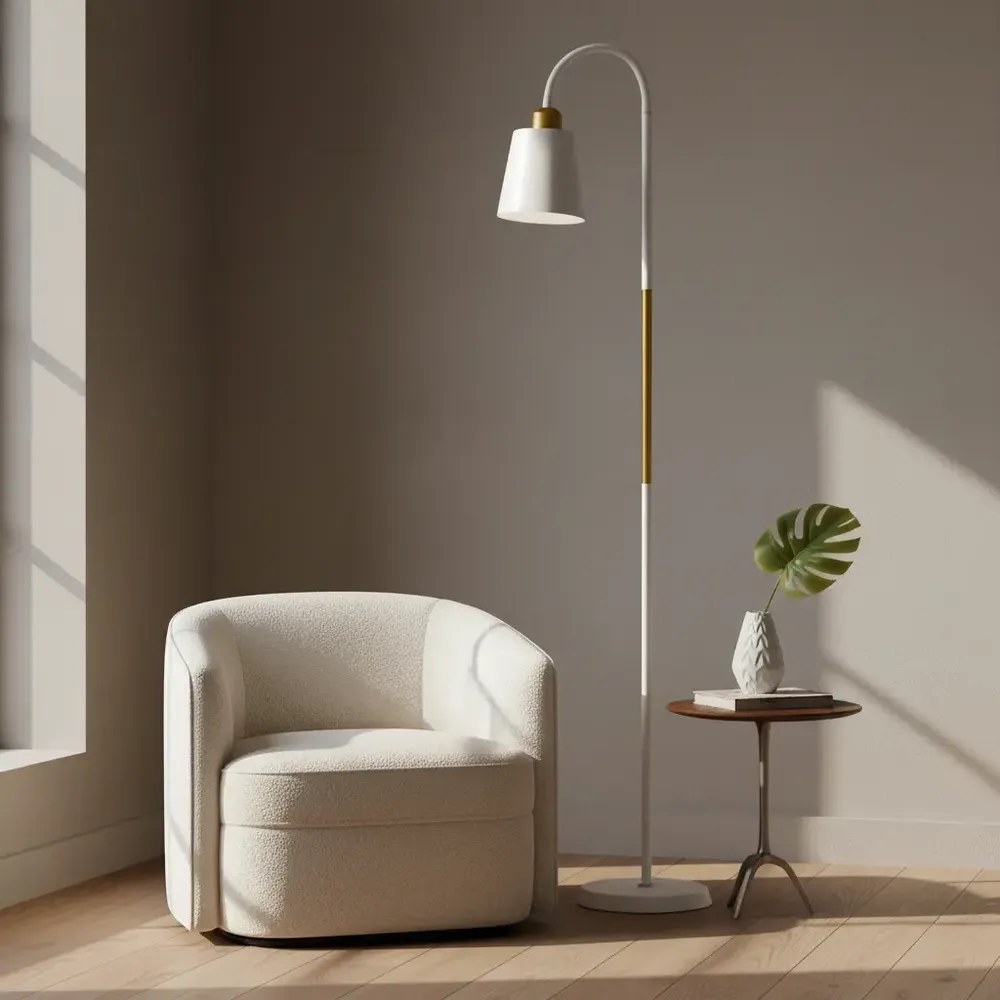 Luminária Chao De Piso Design Elegante Abajur De Chão