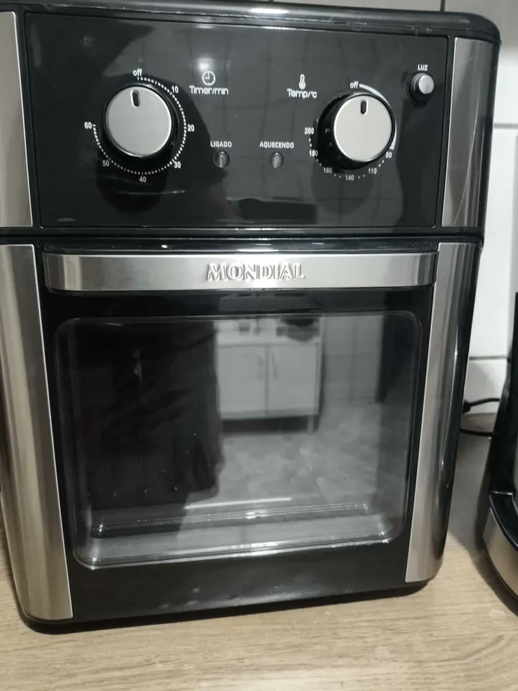 foto de Fritadeira Air Fryer Forno Oven 12l Mondial Afon-12l-ab Preto