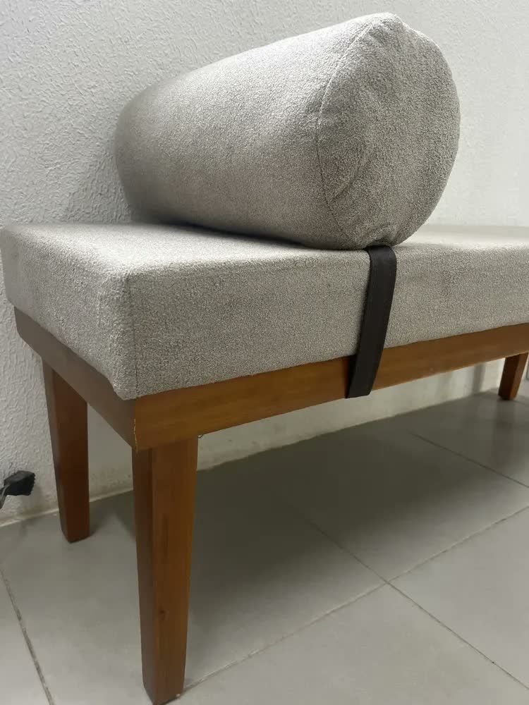 foto de Sapateira Organizador Calçadeira Recamier Luna 135cm Boucle Cor Boucle Areia