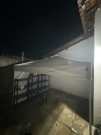 foto de Gazebo Dobrável Joyfox 3x3m Azul-Marinho de Poliéster 210D com Proteção UV