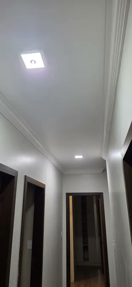 foto de Plafon LED Sobrepor LuxLite 12W Sensor Presença Luz Fria Quadrado 6500K