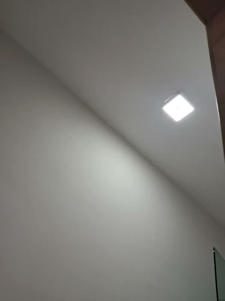 foto de Plafon LED Sobrepor LuxLite 12W Sensor Presença Luz Fria Quadrado 6500K