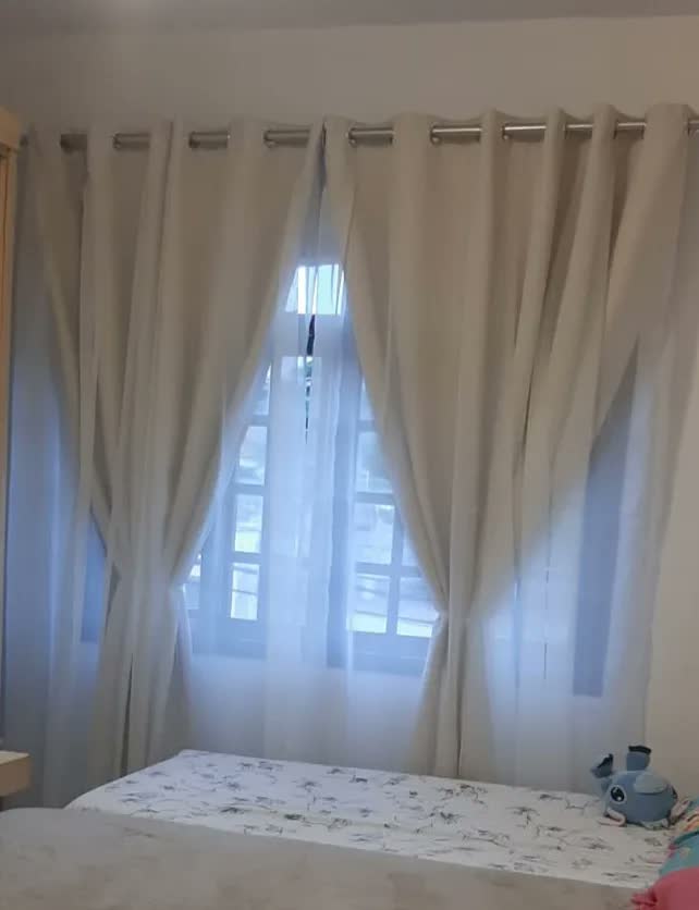 foto de Cortina Blackout Tecido 4,00x2,30 Com Voil Sala E Quarto