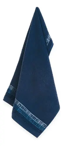 foto de Jogo De Toalhas 4 Pçs Fio Cardado 100% Algodão Bosco Karsten Azul Serena/ Azul Naval Bosco