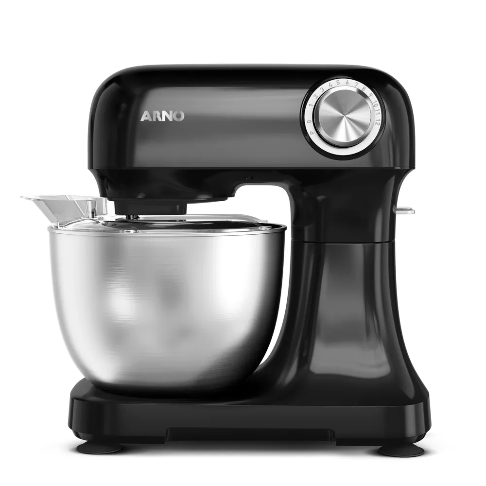 foto de Batedeira Arno Planetária Bake Easy KM10 cor Inox e preto