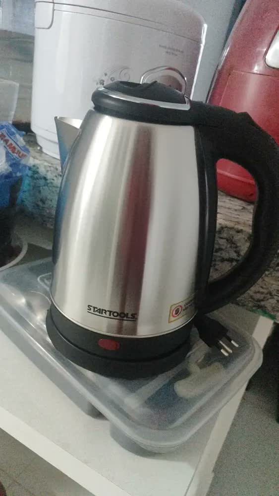 foto de Chaleira Elétrica Jarra 1.8l Café Chá Inox 110v Wow World Of Wonders