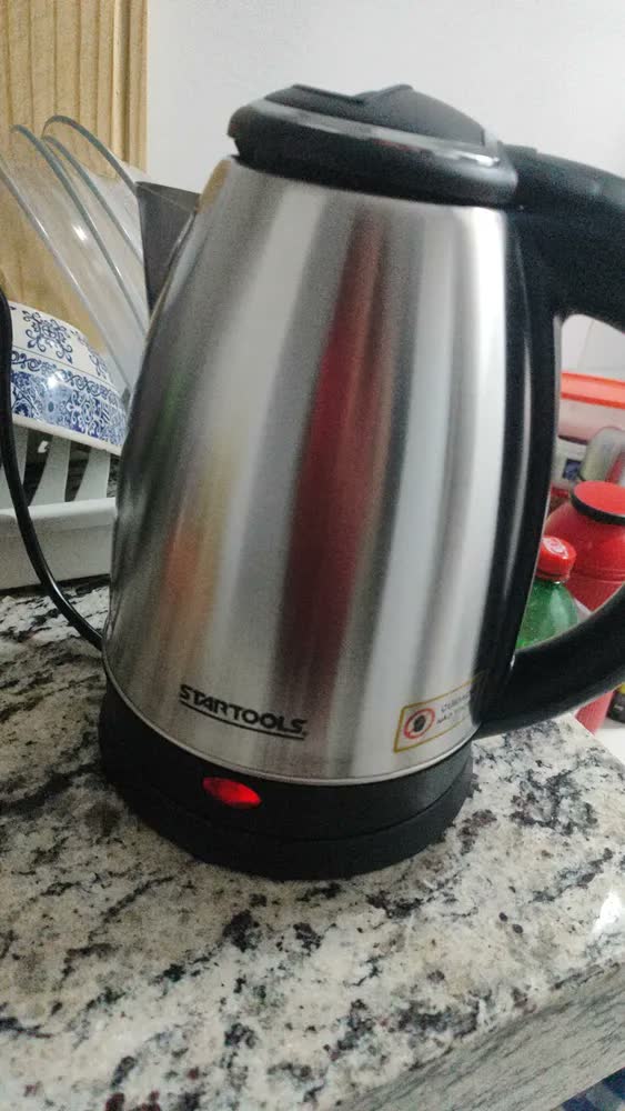 foto de Chaleira Elétrica Jarra 1.8l Café Chá Inox 110v Wow World Of Wonders