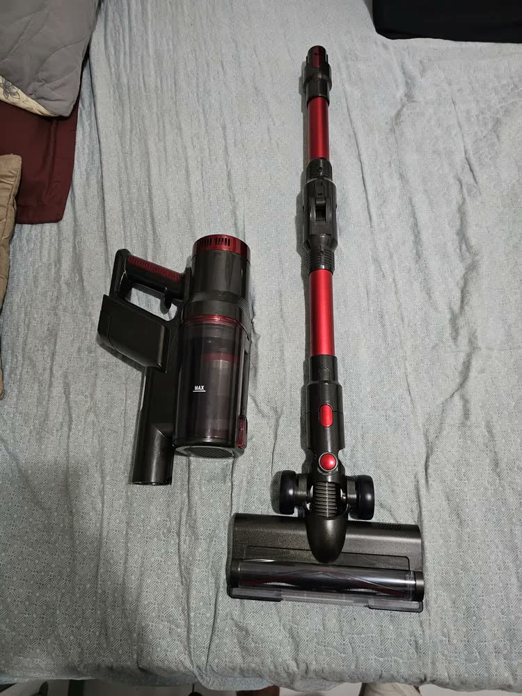 foto de Aspirador de Pó Sem Fio 250W Vertical LED 22KPa Dobrável 1L VidaValu
