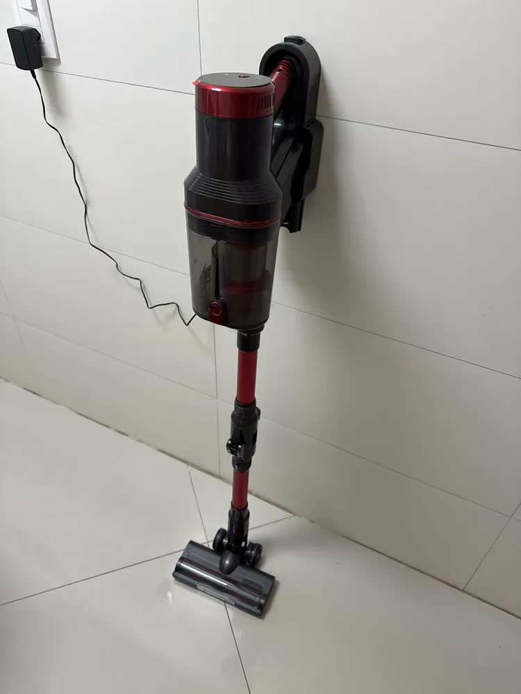 foto de Aspirador de Pó Sem Fio 250W Vertical LED 22KPa Dobrável 1L VidaValu