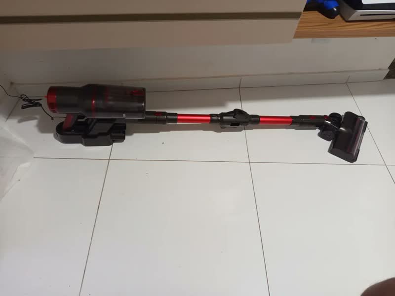 foto de Aspirador de Pó Sem Fio 250W Vertical LED 22KPa Dobrável 1L VidaValu