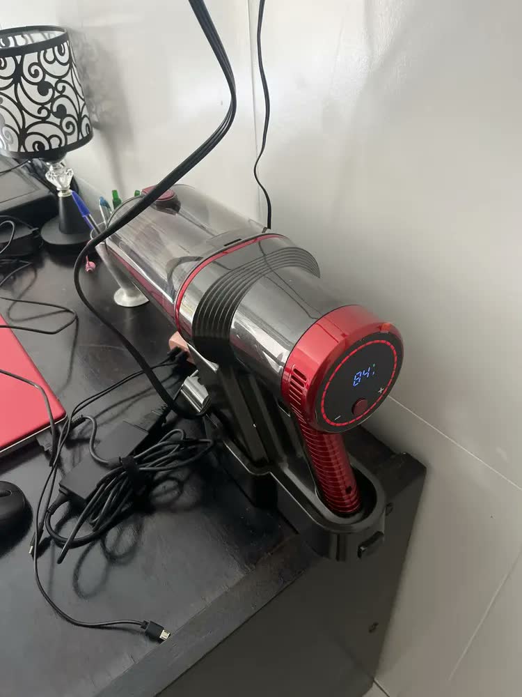 foto de Aspirador de Pó Sem Fio 250W Vertical LED 22KPa Dobrável 1L VidaValu