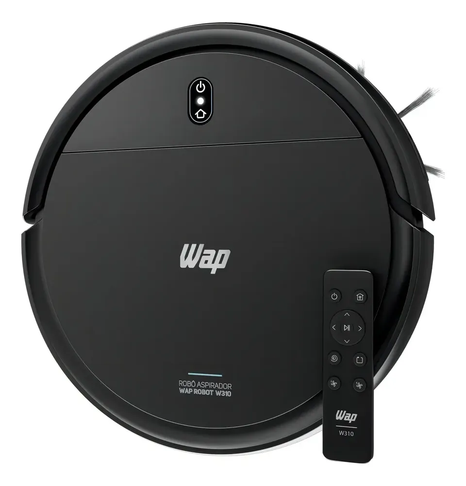 Robô Aspirador 3 em 1 WAP ROBOT W310 Com Base Carregadora Bivolt