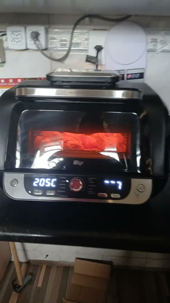 foto de Fritadeira Elétrica Air Fryer 12 Em 1 Barbecue Wap Digital Cor Preto