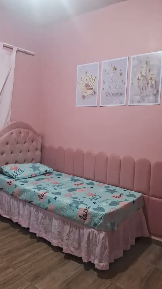 foto de Quadros Para Quarto De Menina Rosa Princesa Castelo 122x60