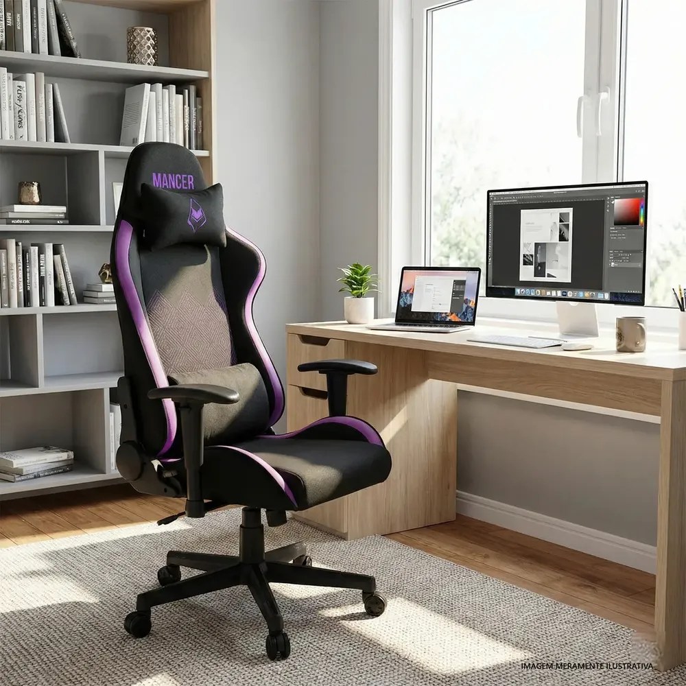 Cadeira Gamer Mancer Harpy Sl, Purple Edition