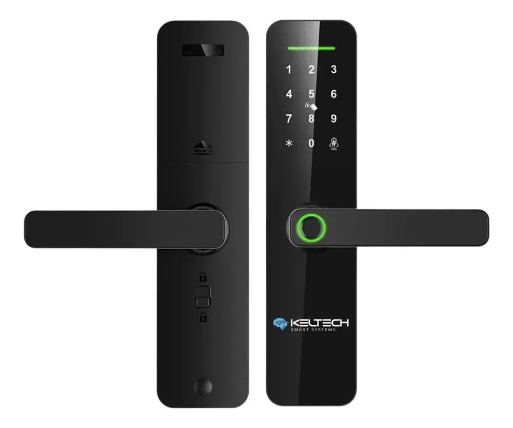 foto de Fechadura digital Keltech Kt1000 biométrica cor preto