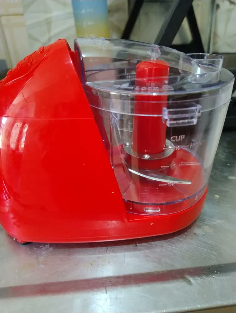 foto de Processador De Alimentos Mini Eletrico Turbo Cor Cinza Lunar Cinza Lunar Moonstone 220v - Kian