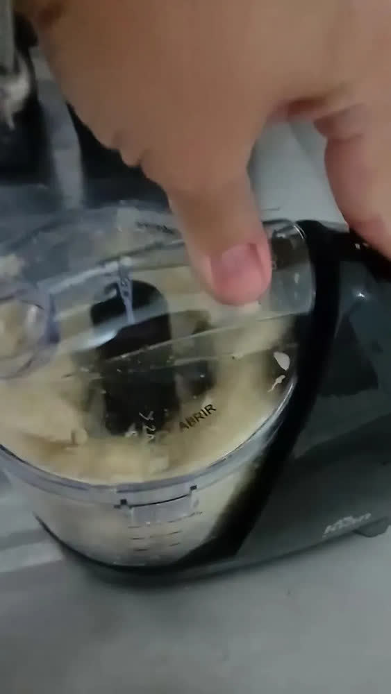 foto de Processador De Alimentos Mini Eletrico Turbo Cor Cinza Lunar Cinza Lunar Moonstone 220v - Kian