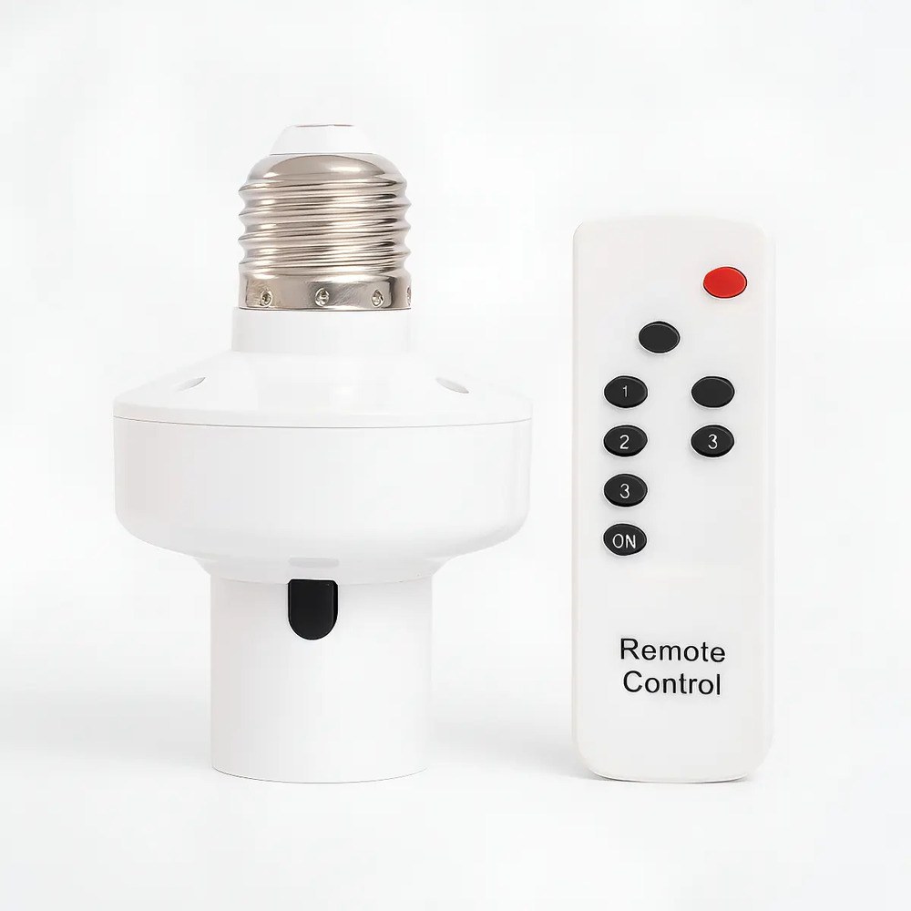 Soquete Bocal Lâmpada + Controle Remoto Bocal E27 Bivolt