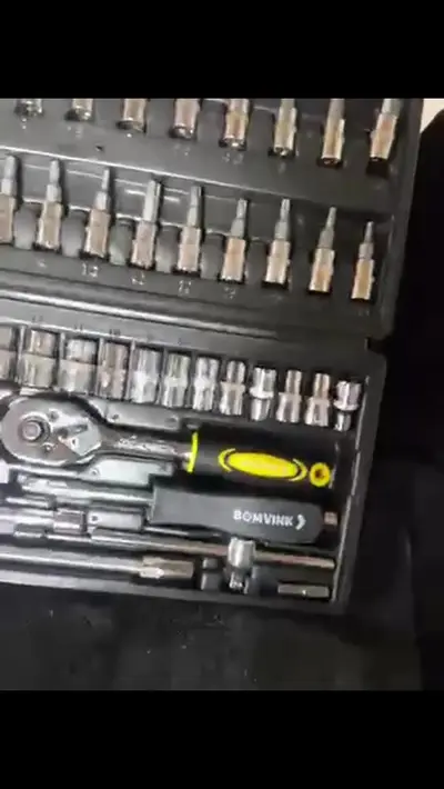 foto de Jogo Chaves Combinadas Kit Ferramentas Soquete Catraca Chave De Boca Combinada 58 Peças Crv Cietec