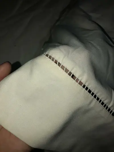 foto de Jogo De Lençol 400 Fios Queen Branco Liso 3 Peças Com Elástico Padrão Hotel