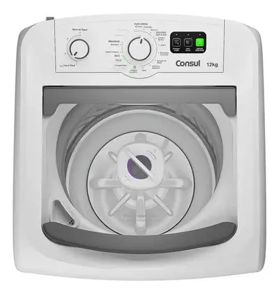 foto de Máquina De Lavar Branca Consul 12kg Com Dosagem Econômica E Cor Branco 110v