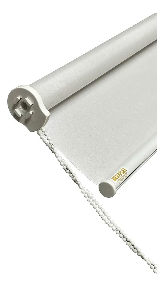 Cortina Rolo Blackout 0% 1,20 L X 1,20 A Escurecer Quarto Cor Branco