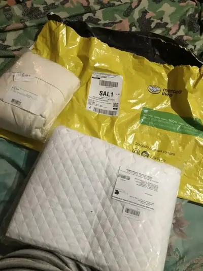 foto de Jogo De Lençol 400 Fios Queen Palha Liso 3 Peças Com Elástico Padrão Hotel