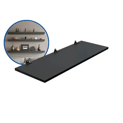 foto de Prateleira Flutuante MDF 70x30 cm Enigmalar Preto