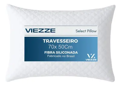 foto de Kit 2 Travesseiros Luxo Matelado Fibra Antialérgica 70x50cm Branco