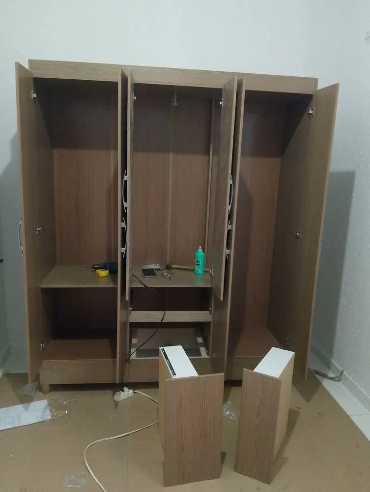 foto de Guarda-roupa Casal New Brusque 6 Portas 2 Gavetas Bartira - Branco