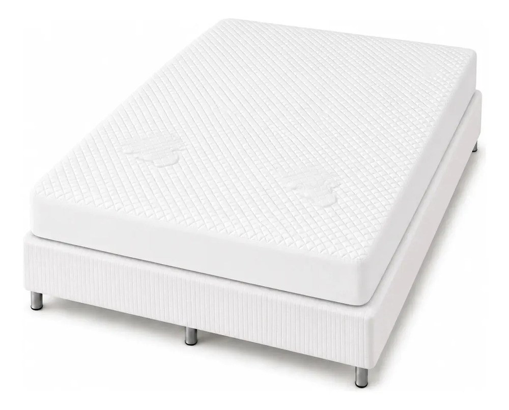 Capa Impermeável Para Colchão Casal, King, Queen Ou Solteiro Branco Matelassê Ultrassônico Acolchoado Impermeável
