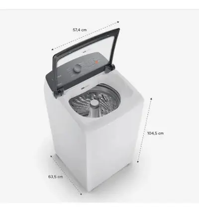 foto de Máquina De Lavar Bwf14ab 14kg Smart Sensor Ciclo Brastemp - Branco