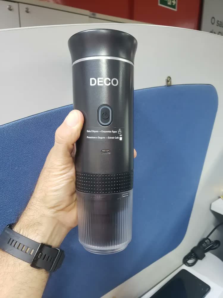 foto de Máquina De Café Expresso Portátil 3em1 Para Viagem Trabalho Cor Verde