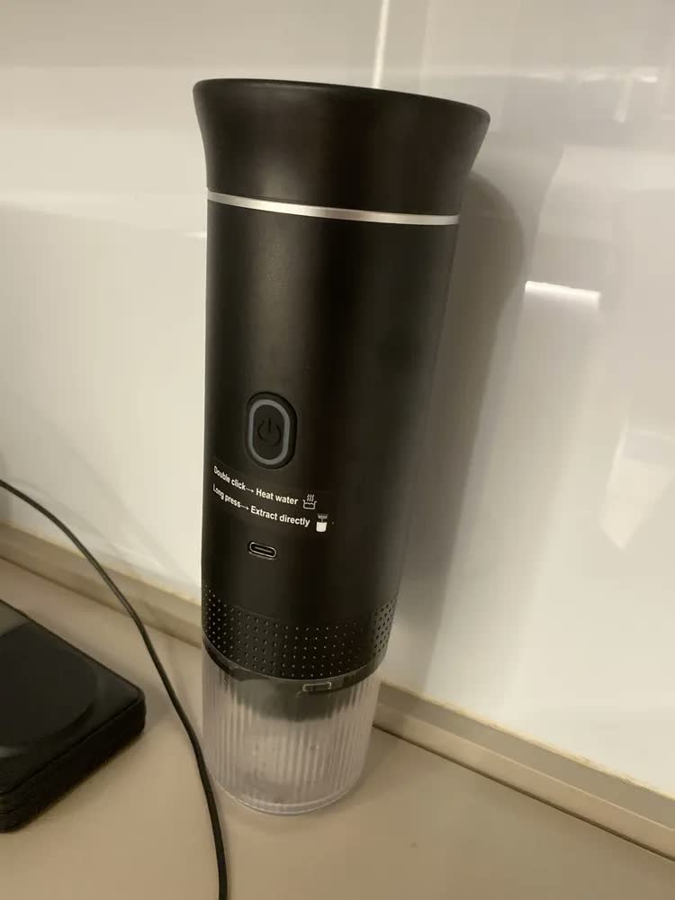 foto de Máquina De Café Expresso Portátil 3em1 Para Viagem Trabalho Cor Verde