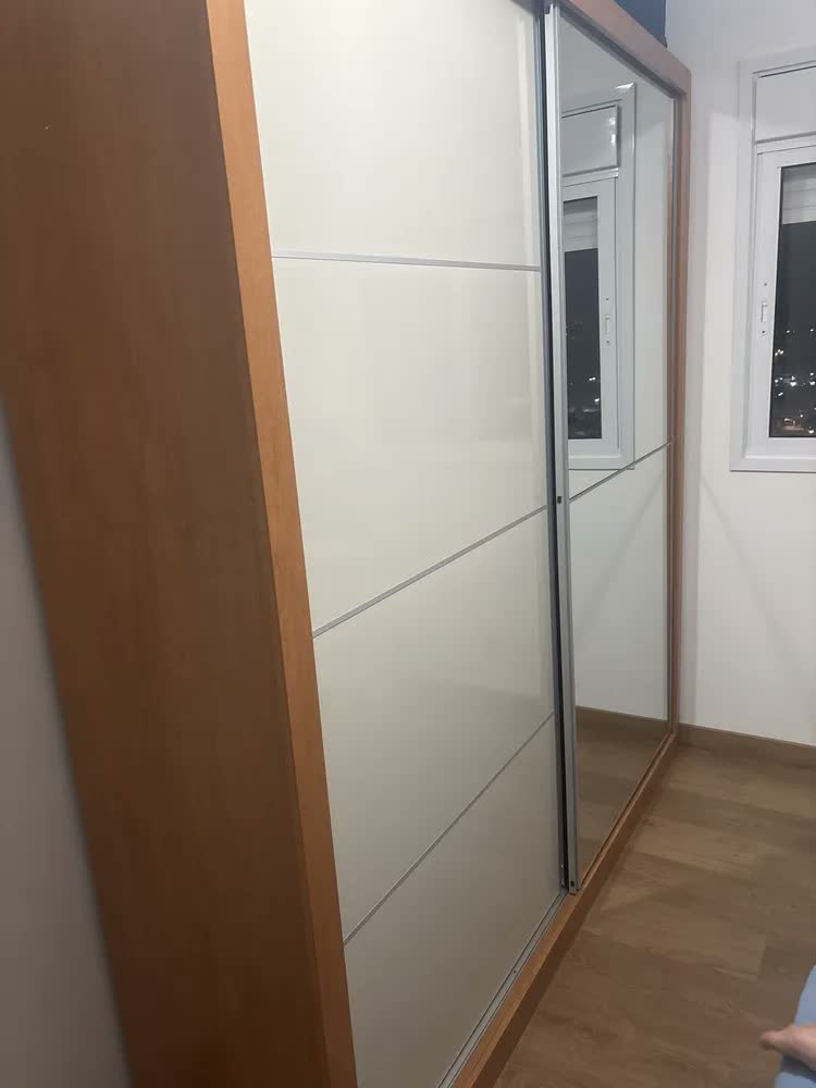 foto de Guarda Roupas Casal 2 Portas Com Espelho 4 Gavetas Áustria Branco