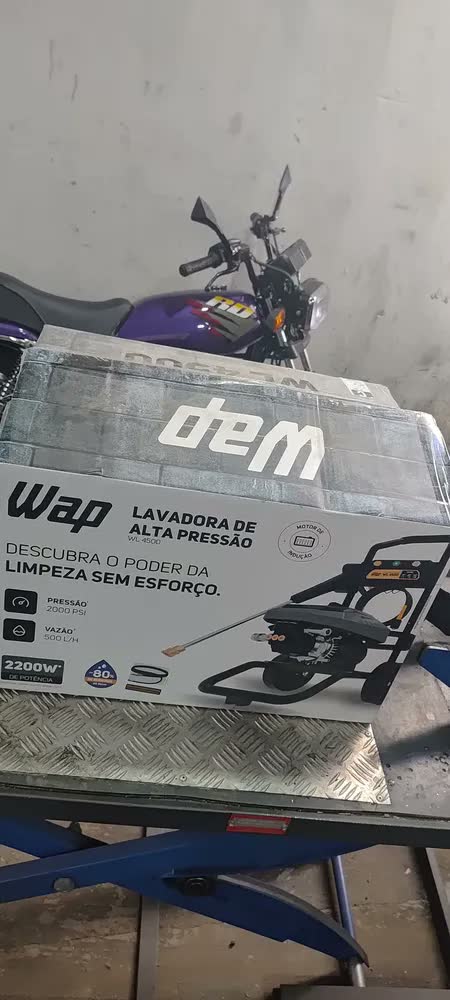 foto de Desobstruidora de Alta Pressão Profissional WAP WL 4500 Ultra 2200w 2000psi 500l/h Motor Indução 220V