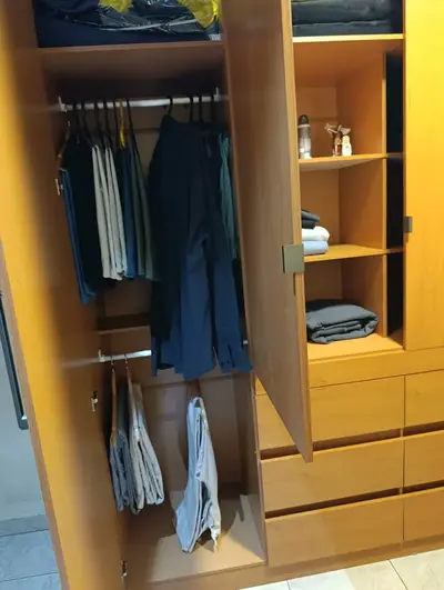 foto de Guarda roupa Casal Luxúria 4 Portas 6 Gavetas Cinamomo