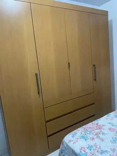 foto de Guarda roupa Casal Luxúria 4 Portas 6 Gavetas Cinamomo