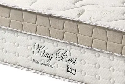 foto de Colchão Anjos - King Best - Queen 158x198x33 Branco