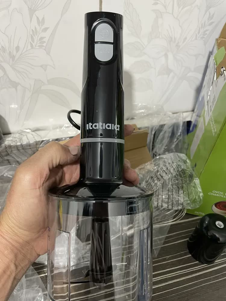 foto de Mixer Portátil De Mão 3 Em 1 Inox Mid Itatiaia 110v Preto