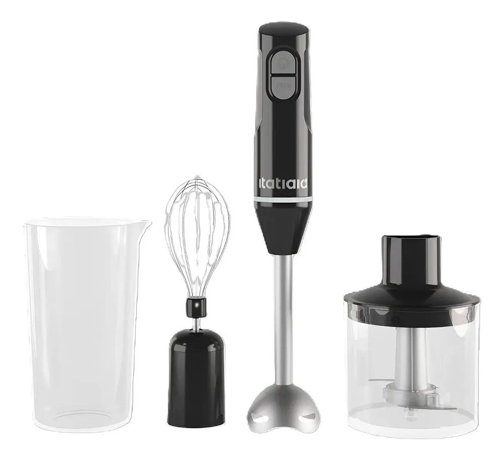 Mixer Portátil De Mão 3 Em 1 Inox Mid Itatiaia 110v Preto